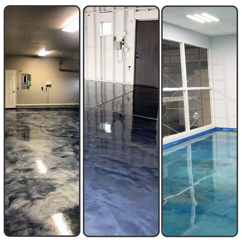 Clear Resin for Metallic Floor and 3D Epoxy Floor