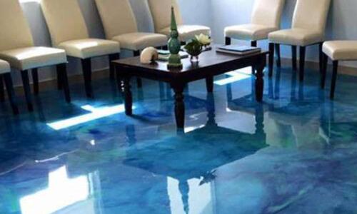 Epoxy metallic Floor