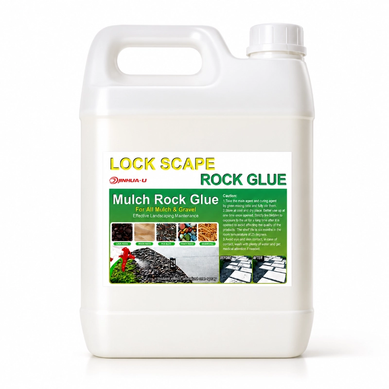 Mulch Rock Glue for All Mulch & Gravel