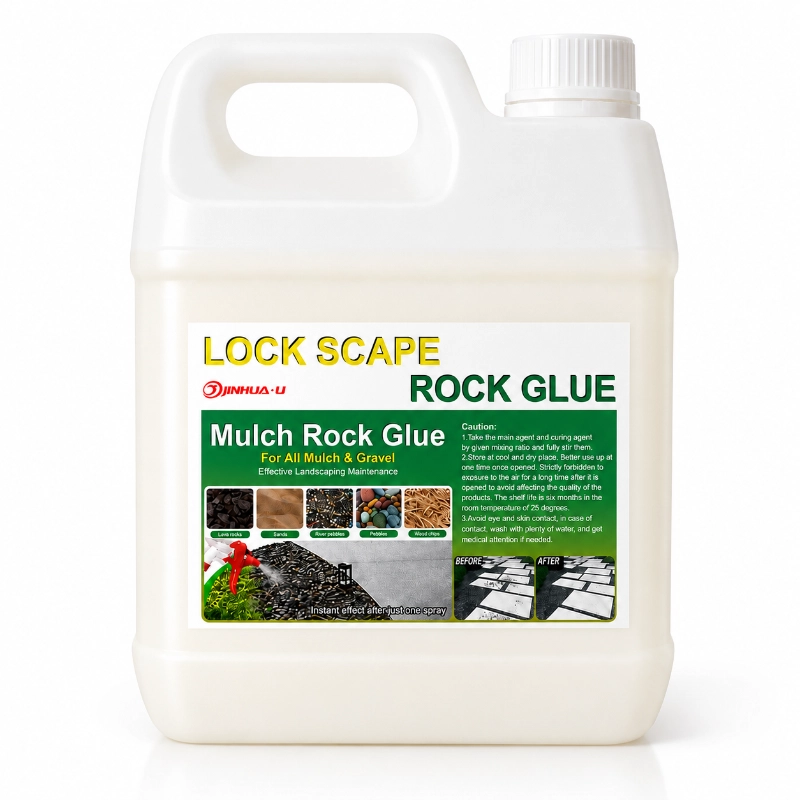 mulch and gravel glue