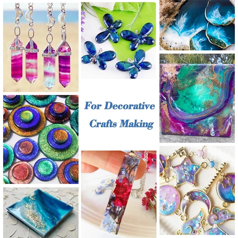 colorful UV resin kit