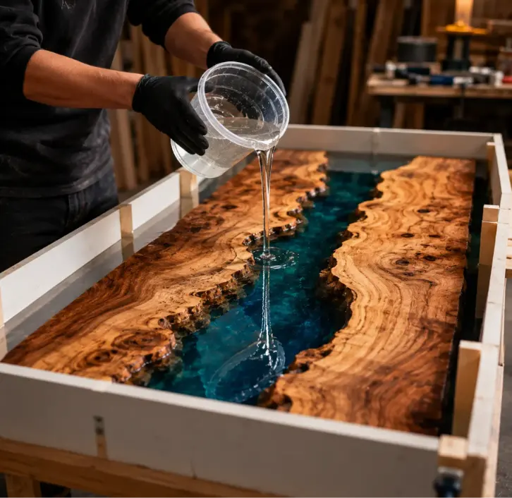 yellow resistant table resin