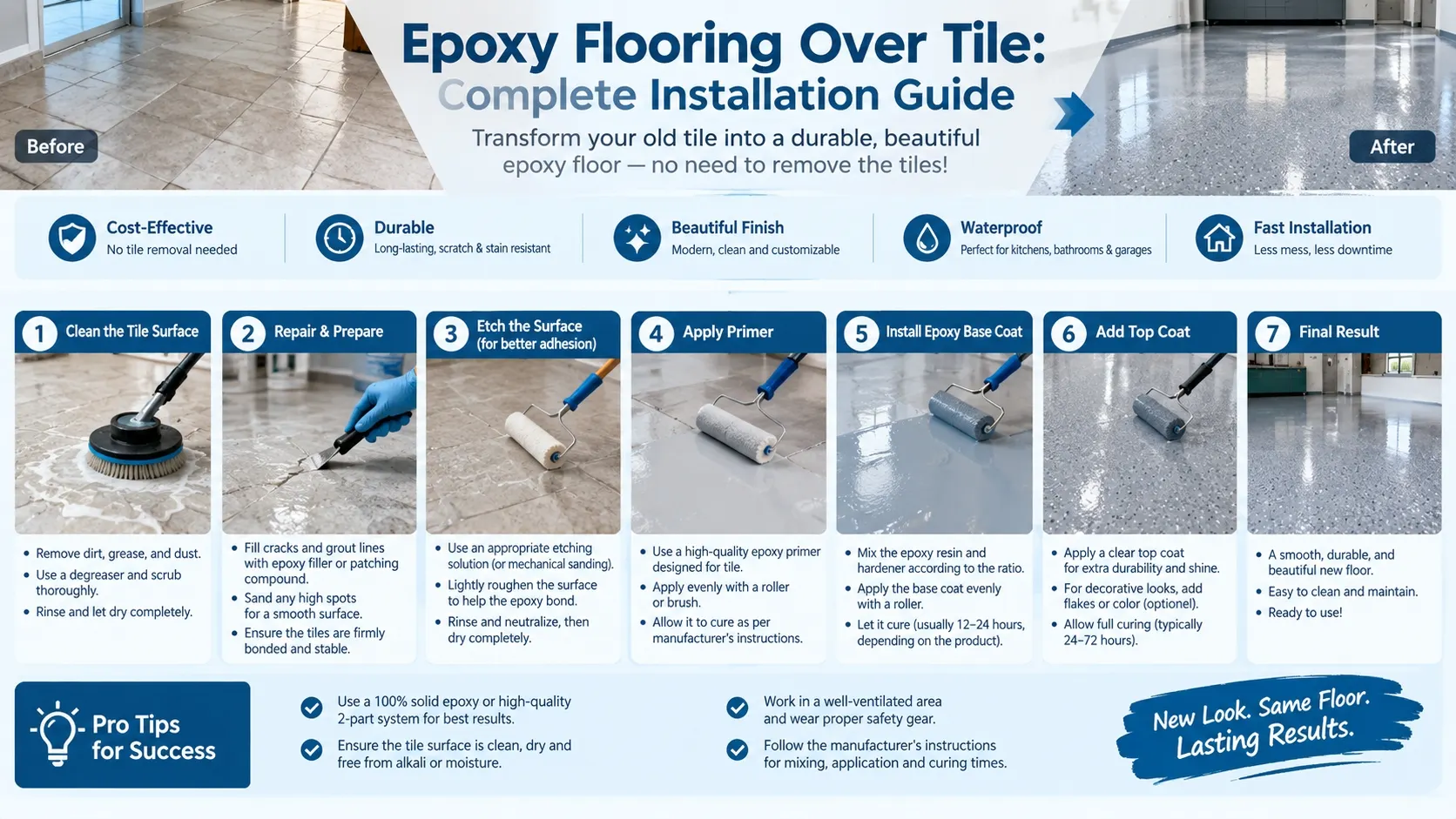 Epoxy Flooring Over Tile