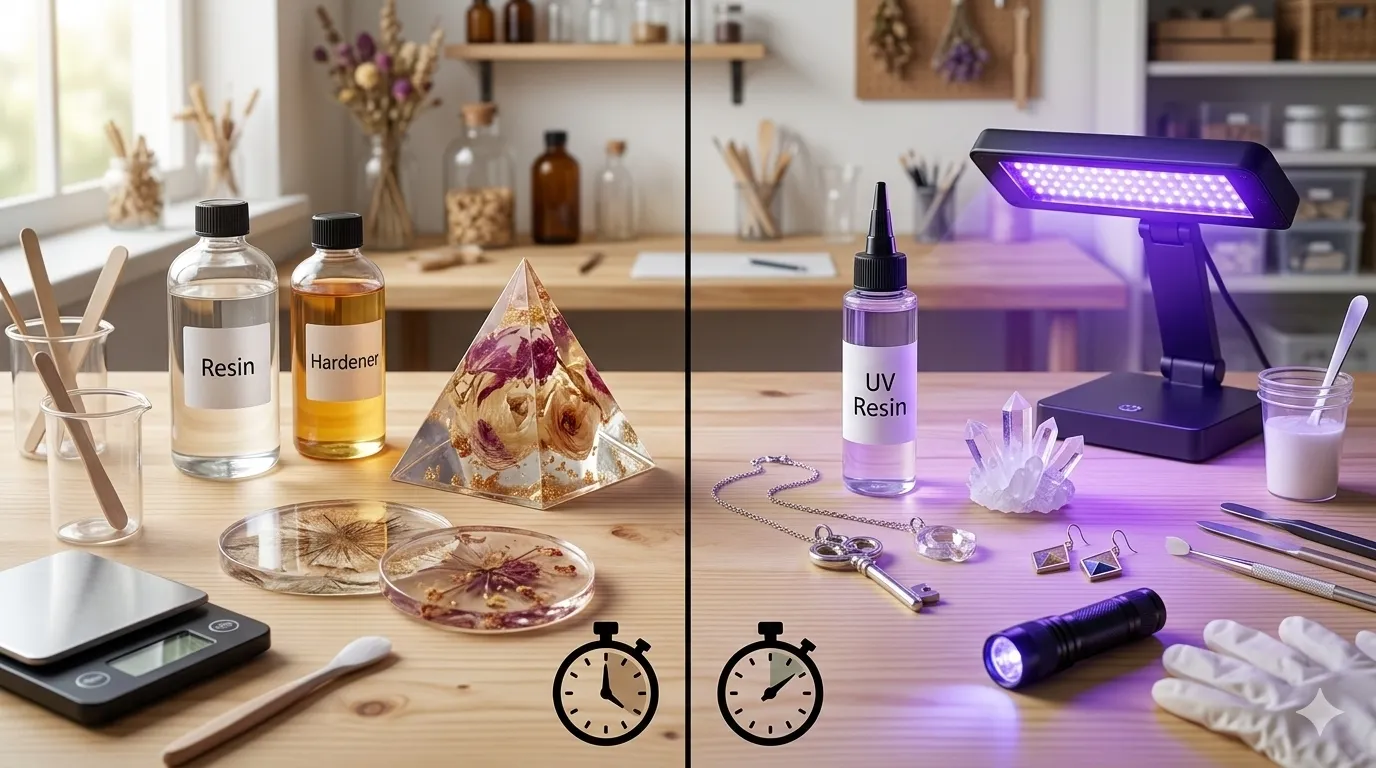 Epoxy Resin vs UV Resin